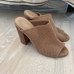 Aldo open toe booties
